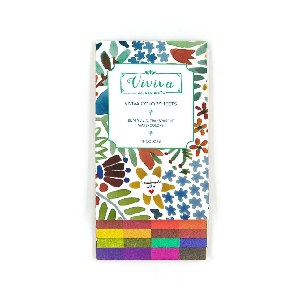 viviva-colorsheets-aquarelle-original-lot-10-x-16-couleurs image 1
