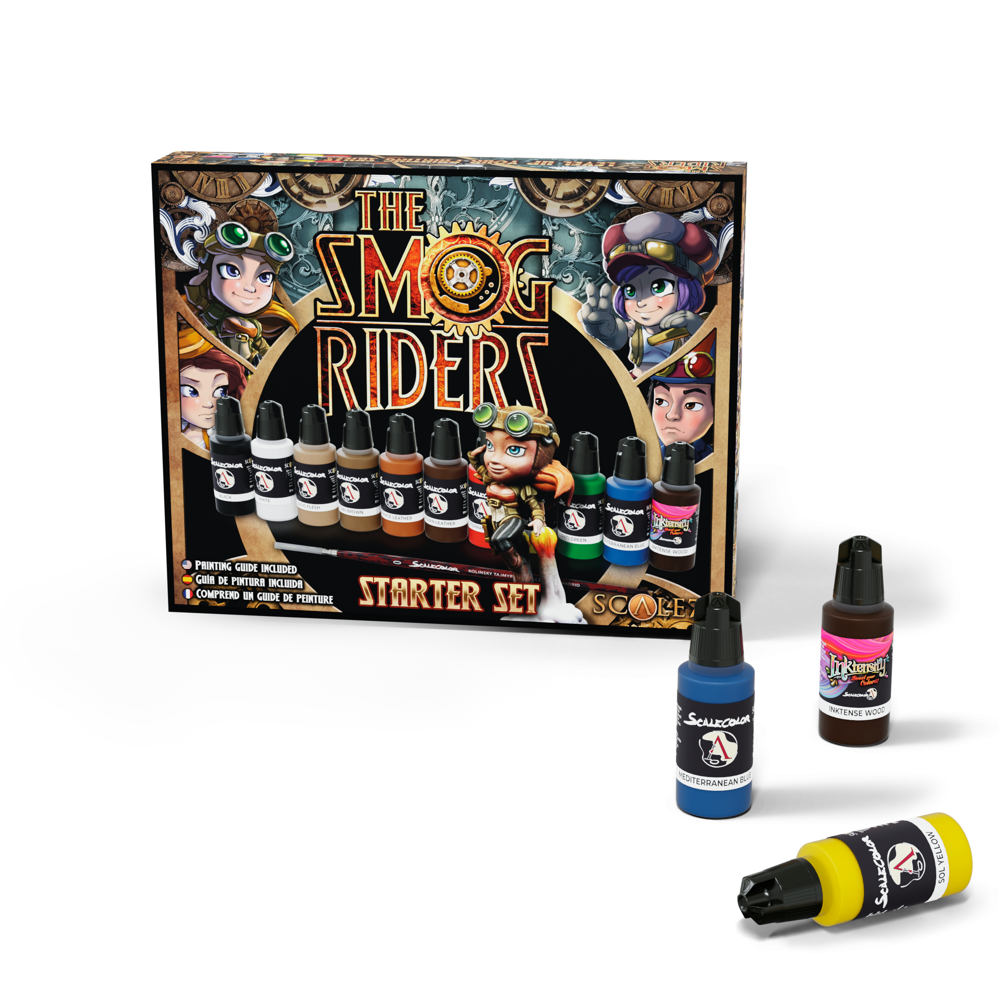 scale75-starter-smog-riders-set-peinture-figurine-35mm image 1