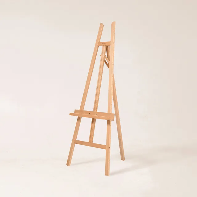 meeden-w08-chevalet-sur-pied-bois-cadre-a-139-cm-naturel image 1