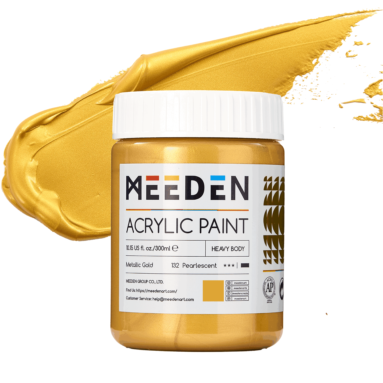 meeden-acrylic-paint-peinture-acrylique-argent-300-ml-metallique image 4