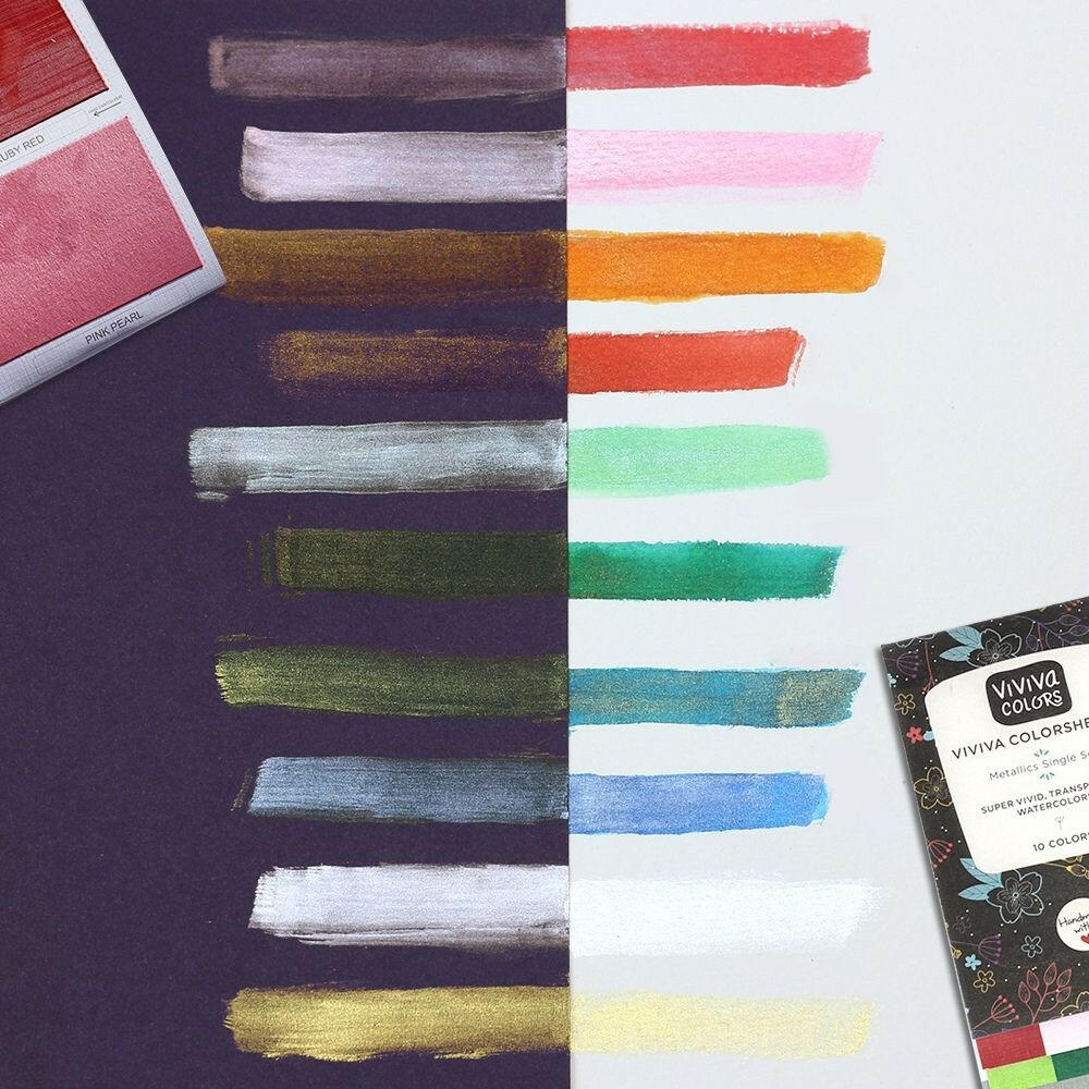 viviva-colorsheets-metallics-10-colors-aquarelle-m-tallique-10-couleurs image 7