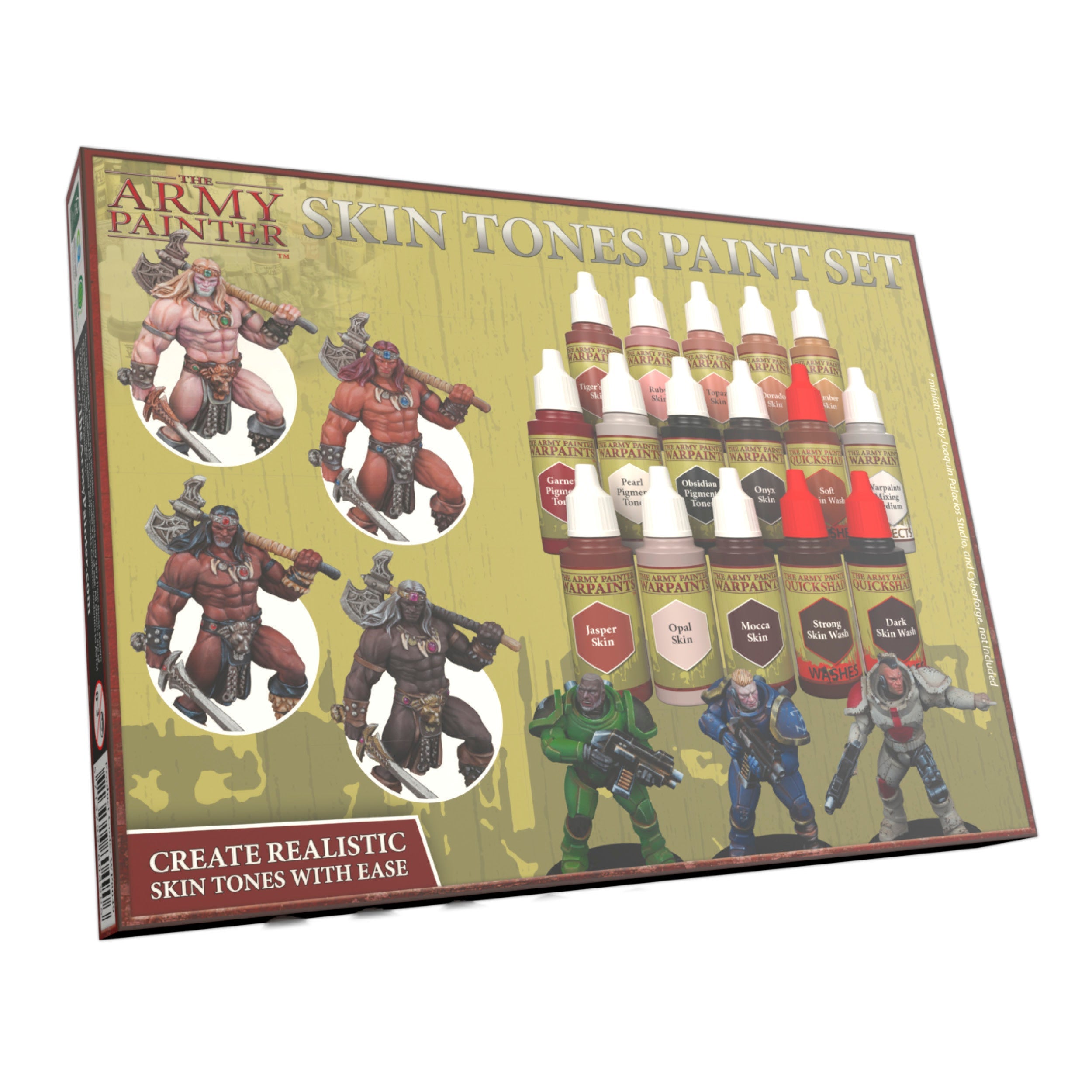the-army-painter-warpaints-skin-tones-paint-set-peinture-peau-16-pcs image 1