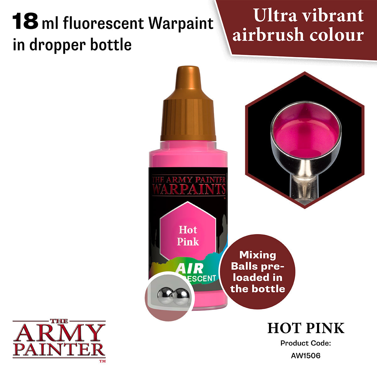 the-army-painter-warpaints-air-fluorescent-hot-pink-18-ml image 2