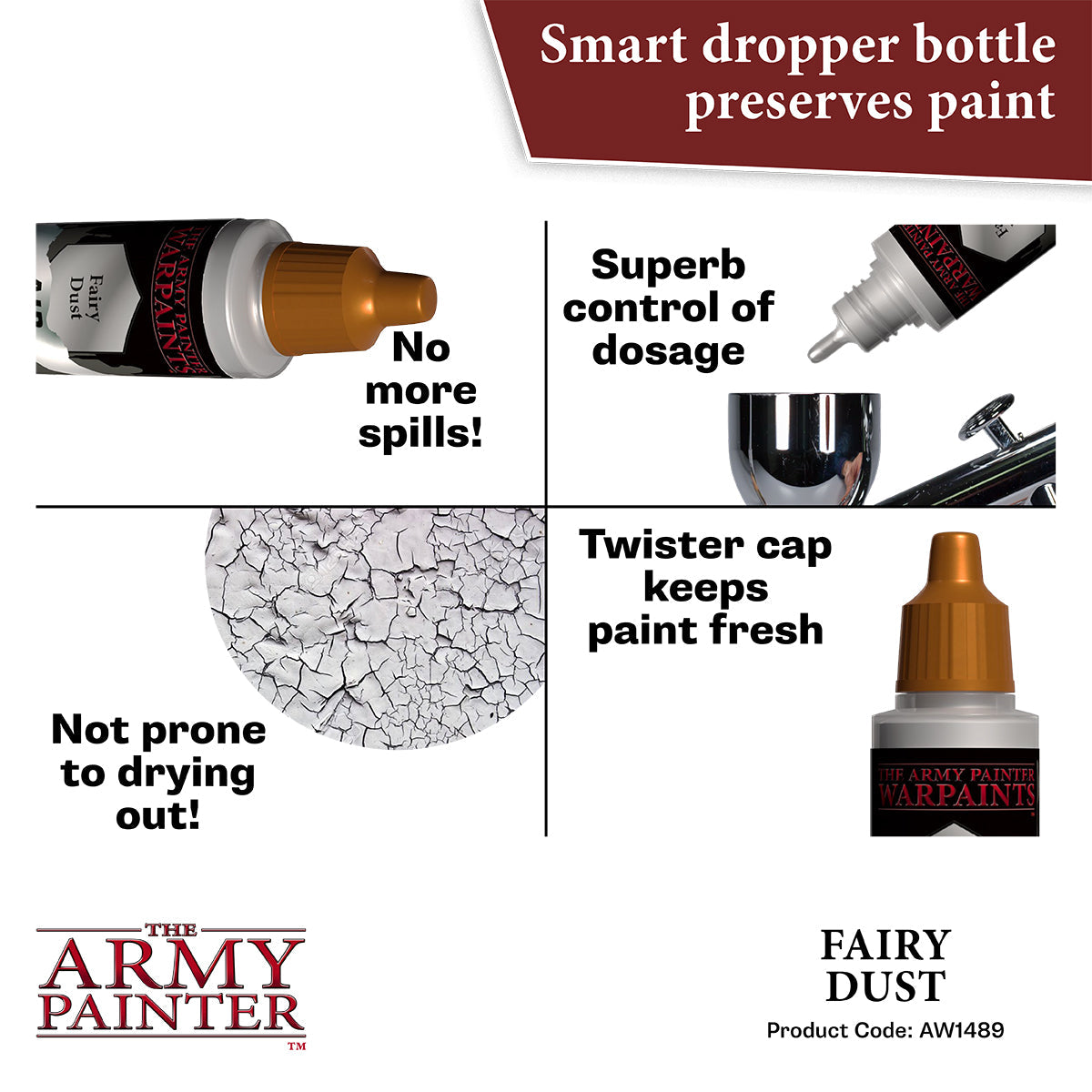 the-army-painter-warpaints-air-metallics-fairy-dust-peinture-a-rographe-18-ml image 5