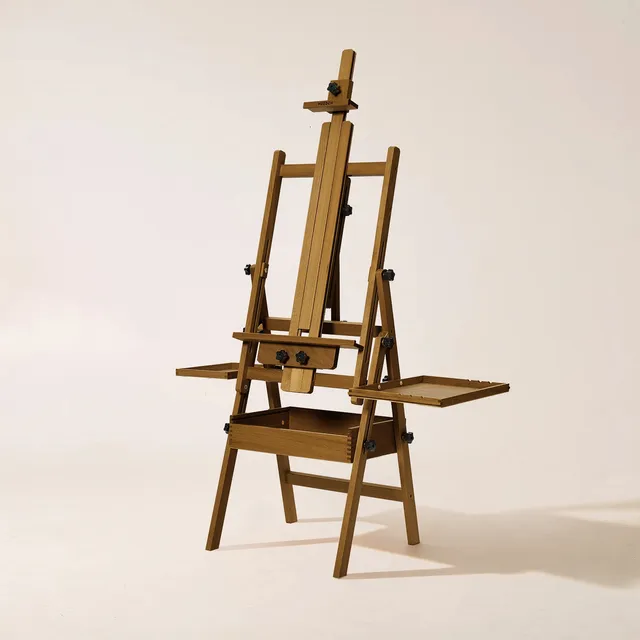 meeden-floor-easels-chevalet-atelier-bois-noyer-47-pouces image 1