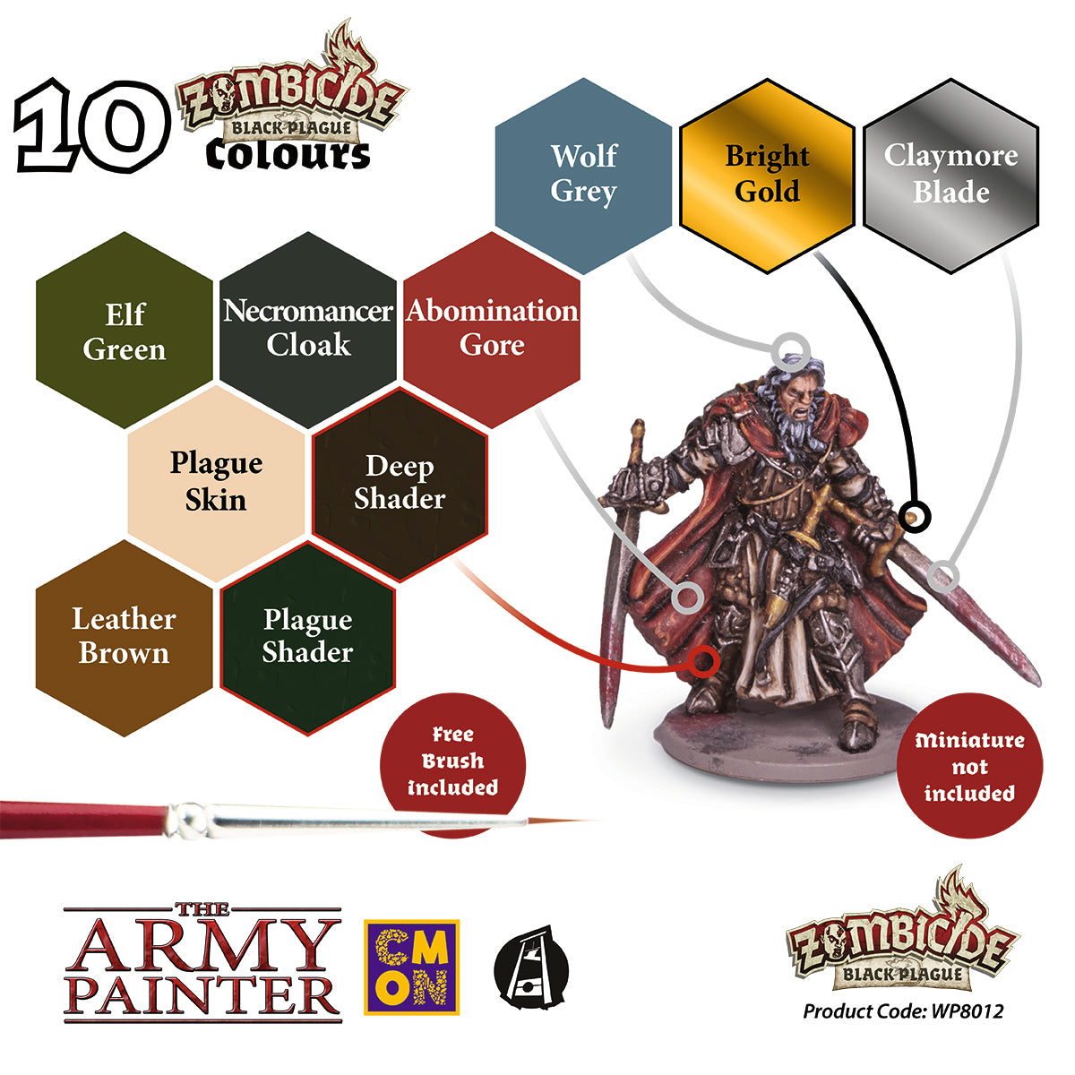 the-army-painter-zombicide-black-plague-coffret-peinture-10-couleurs image 3