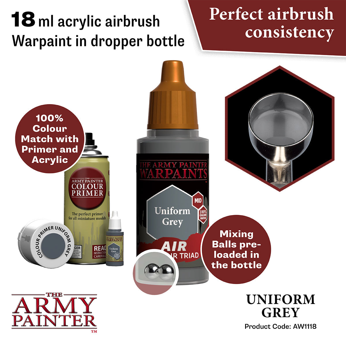army-painter-warpaints-air-uniform-grey-peinture-a-rographe-gris-18-ml image 2