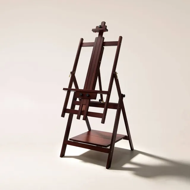 meeden-w10b-chevalet-d-atelier-sur-pied-noyer-fonc-h-tre image 1