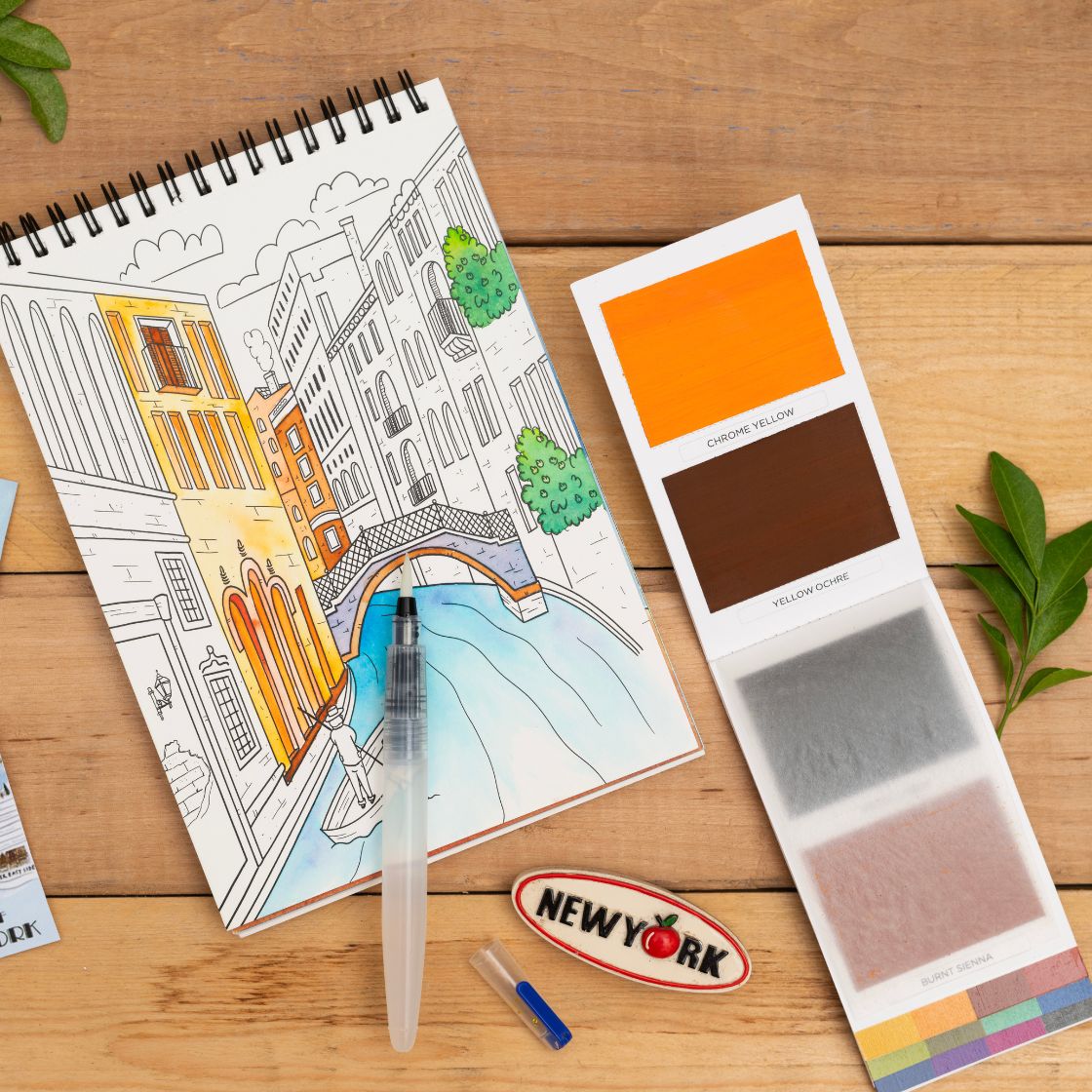 viviva-colorsheets-original-16-carnet-aquarelle-poche-16-couleurs image 6