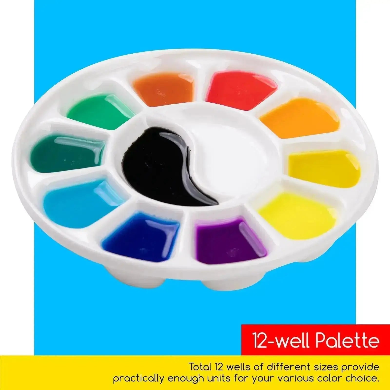 meeden-palettes-palette-peinture-porcelaine-ronde-12-godets image 4