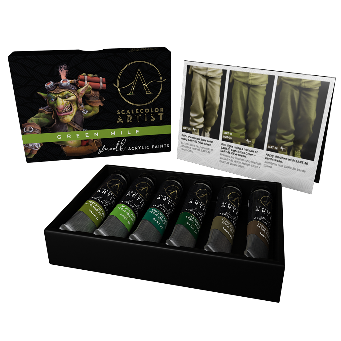 scale75-specials-green-mile-set-peinture-verte-cr-meuse-artist image 1