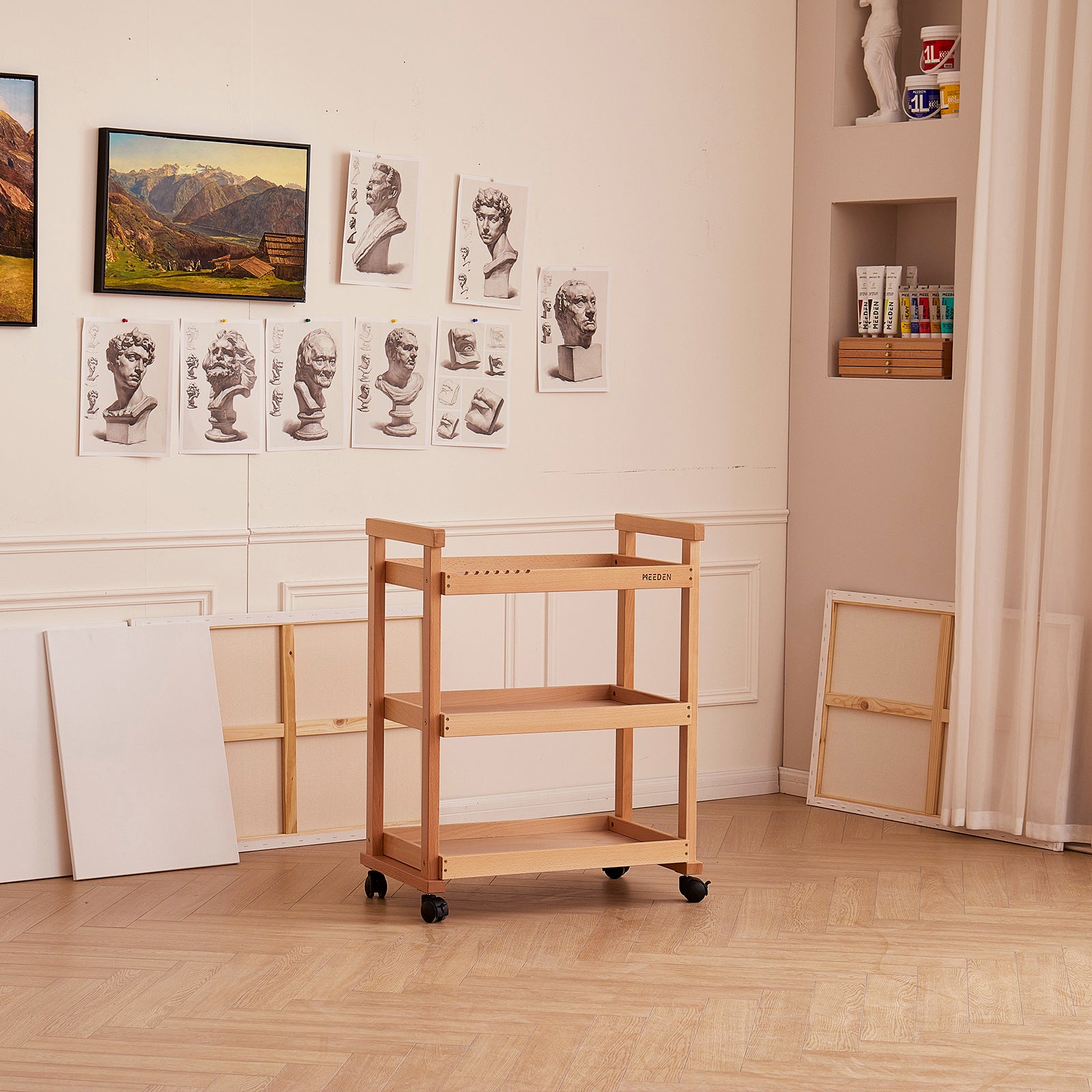 meeden-art-carts-desserte-atelier-3-niveaux-w13-naturel image 3