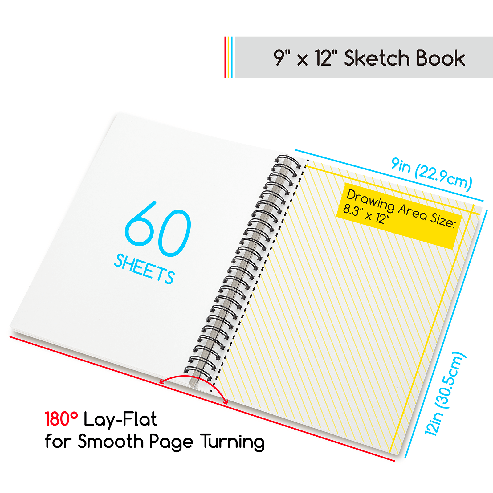 meeden-books-pads-carnet-dessin-mixte-9x12-165-g-m image 7
