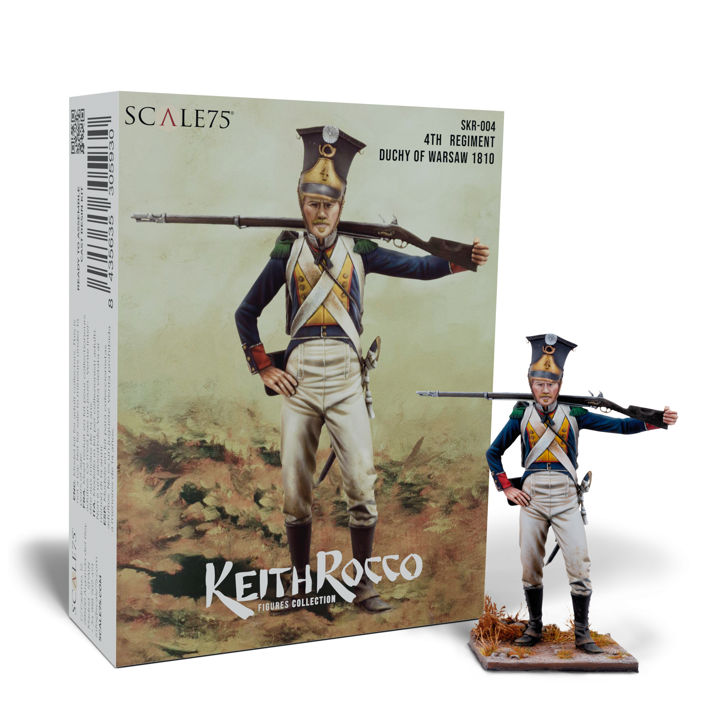 scale75-napoleonic-wars-4th-regiment-duchy-warsaw-figurine-75mm image 1