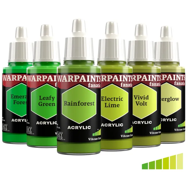 the-army-painter-warpaints-fanatic-vibrant-greens-set-6-x-18-ml image 1