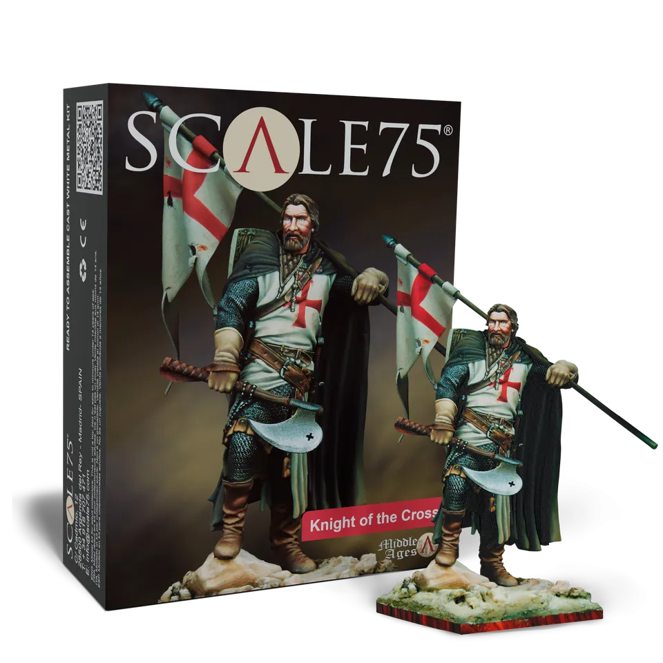 scale75-middle-ages-knight-of-the-cross-figurine-chevalier image 1