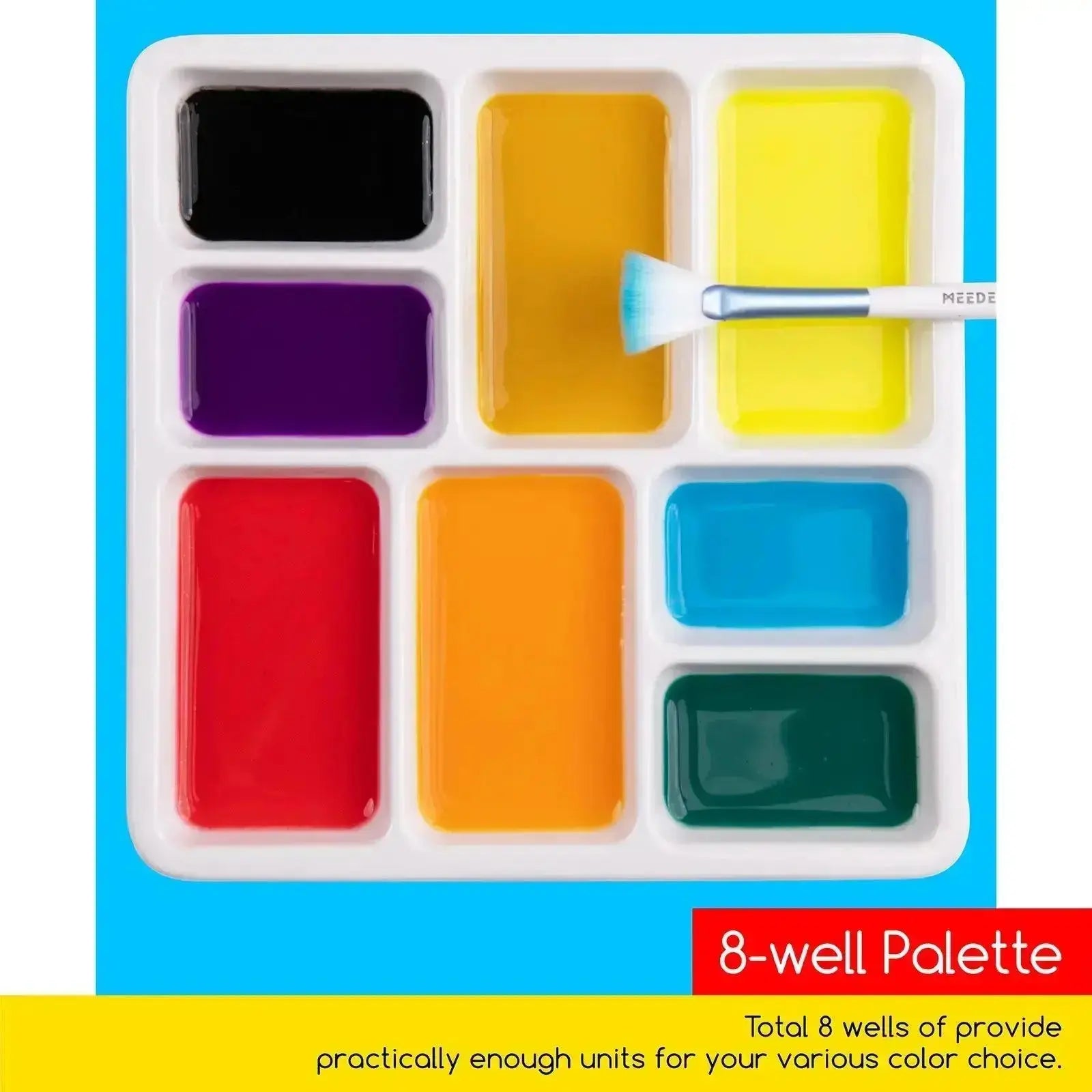 meeden-palettes-palette-c-ramique-8-godets-18-cm-blanc image 4