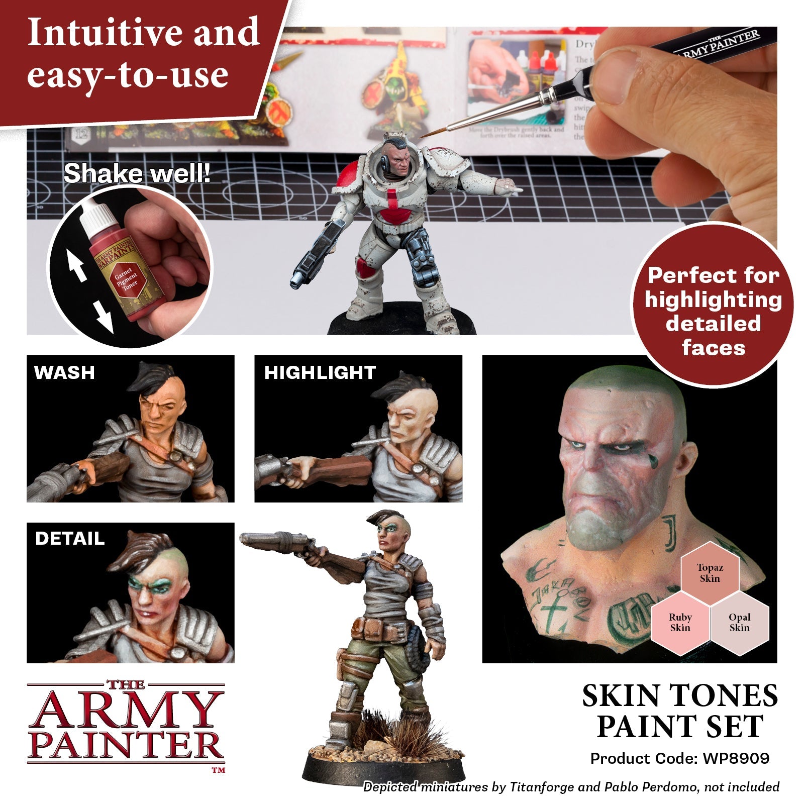 the-army-painter-warpaints-skin-tones-paint-set-peinture-peau-16-pcs image 4