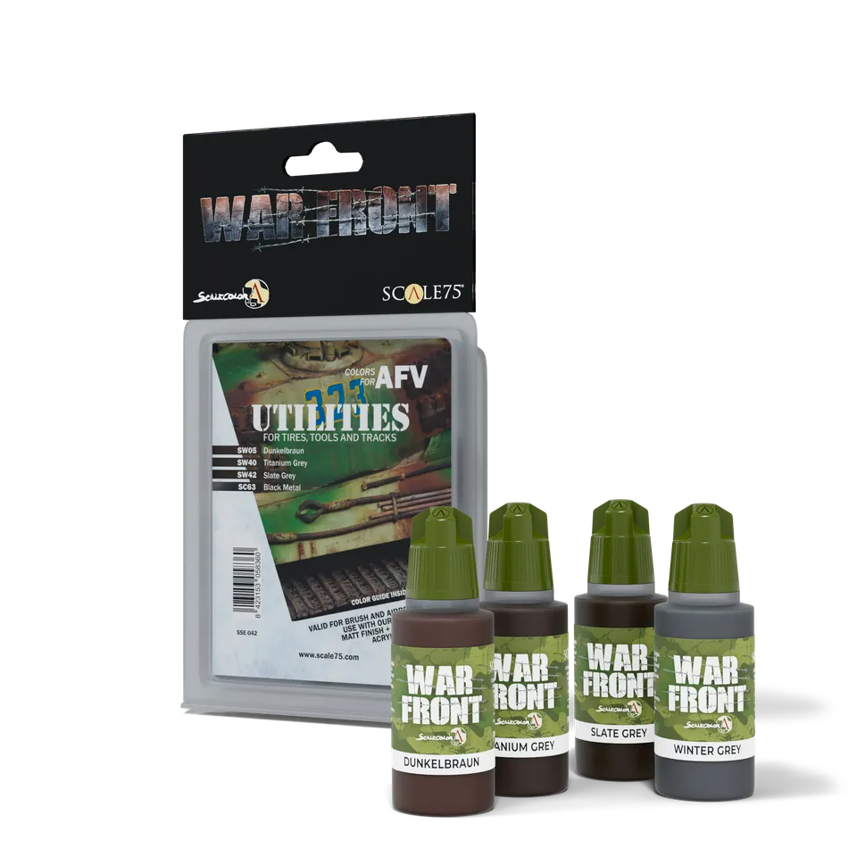scale75-warfront-colors-for-afv-utilities-set-peinture-chenilles-pneus-4-pots image 1