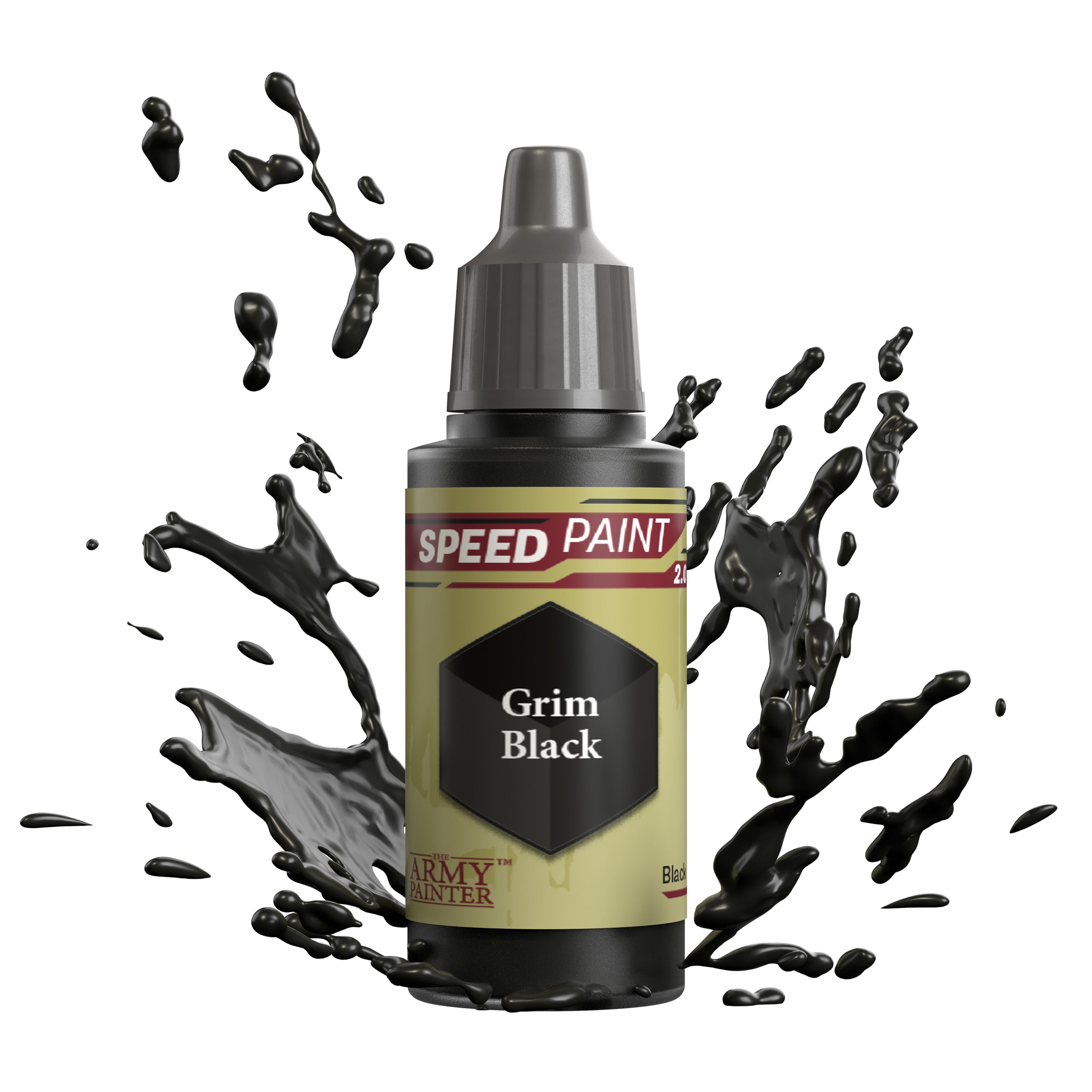 the-army-painter-speedpaint-grim-black-peinture-noire-18-ml image 1