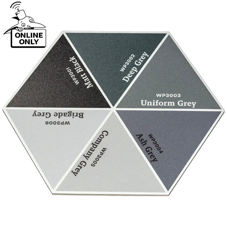 the-army-painter-hex-cutting-mat-tapis-d-coupe-noir-et-gris image 1