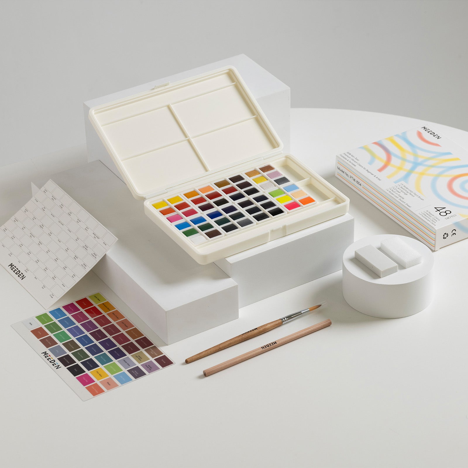 meeden-art-sets-aquarelle-48-couleurs-pinceaux image 6