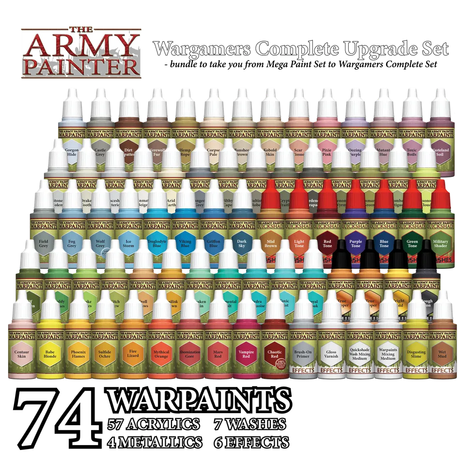 the-army-painter-wargamers-complete-upgrade-set-peinture-74-pots image 1