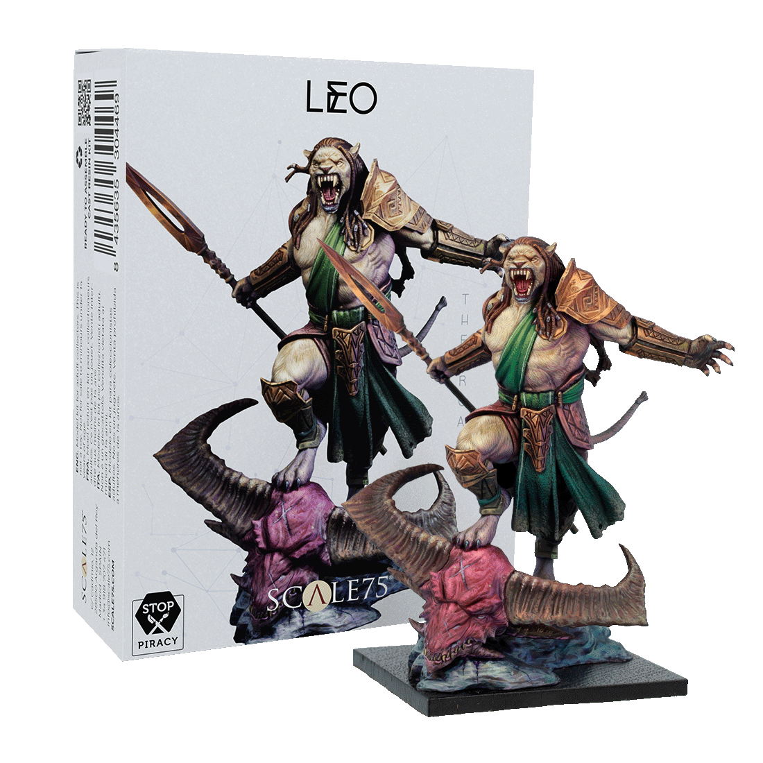 scale75-zodiac-mystic-signs-leo-figurine-lion-non-peinte image 1