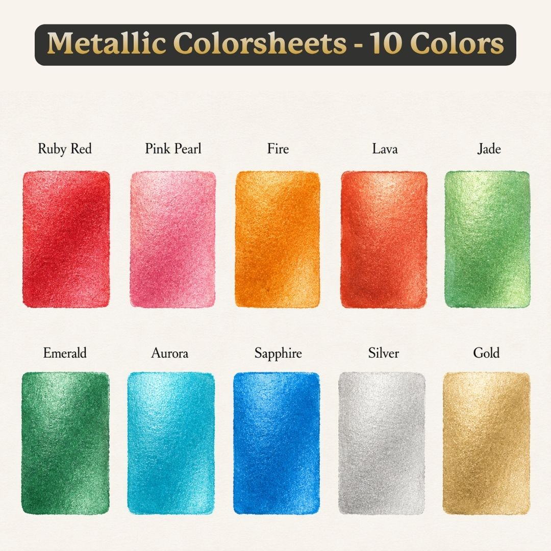 viviva-colorsheets-metallics-10-colors-aquarelle-m-tallique-10-couleurs image 5