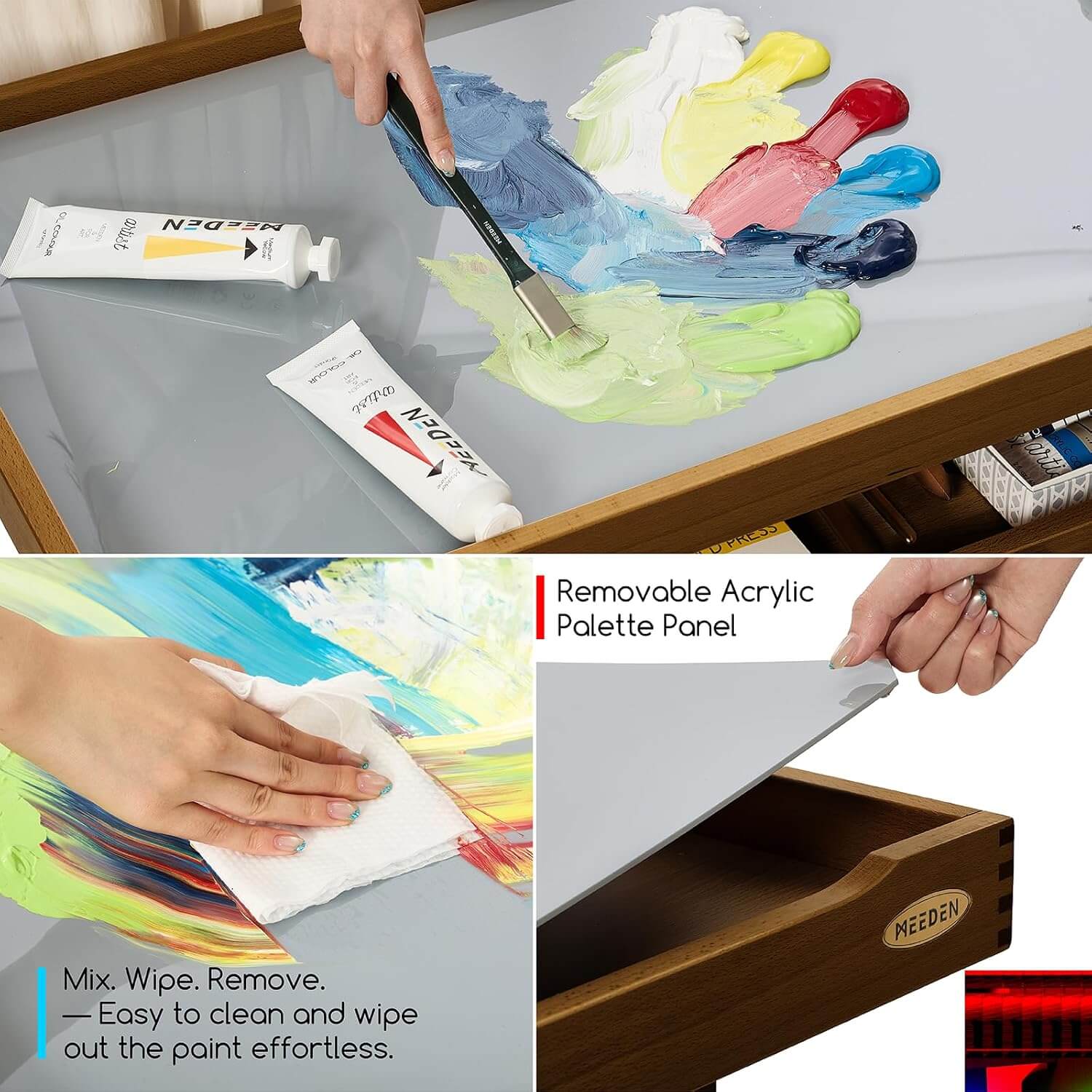 meeden-art-carts-w13h-extra-large-desserte-noyer-h-tre image 8