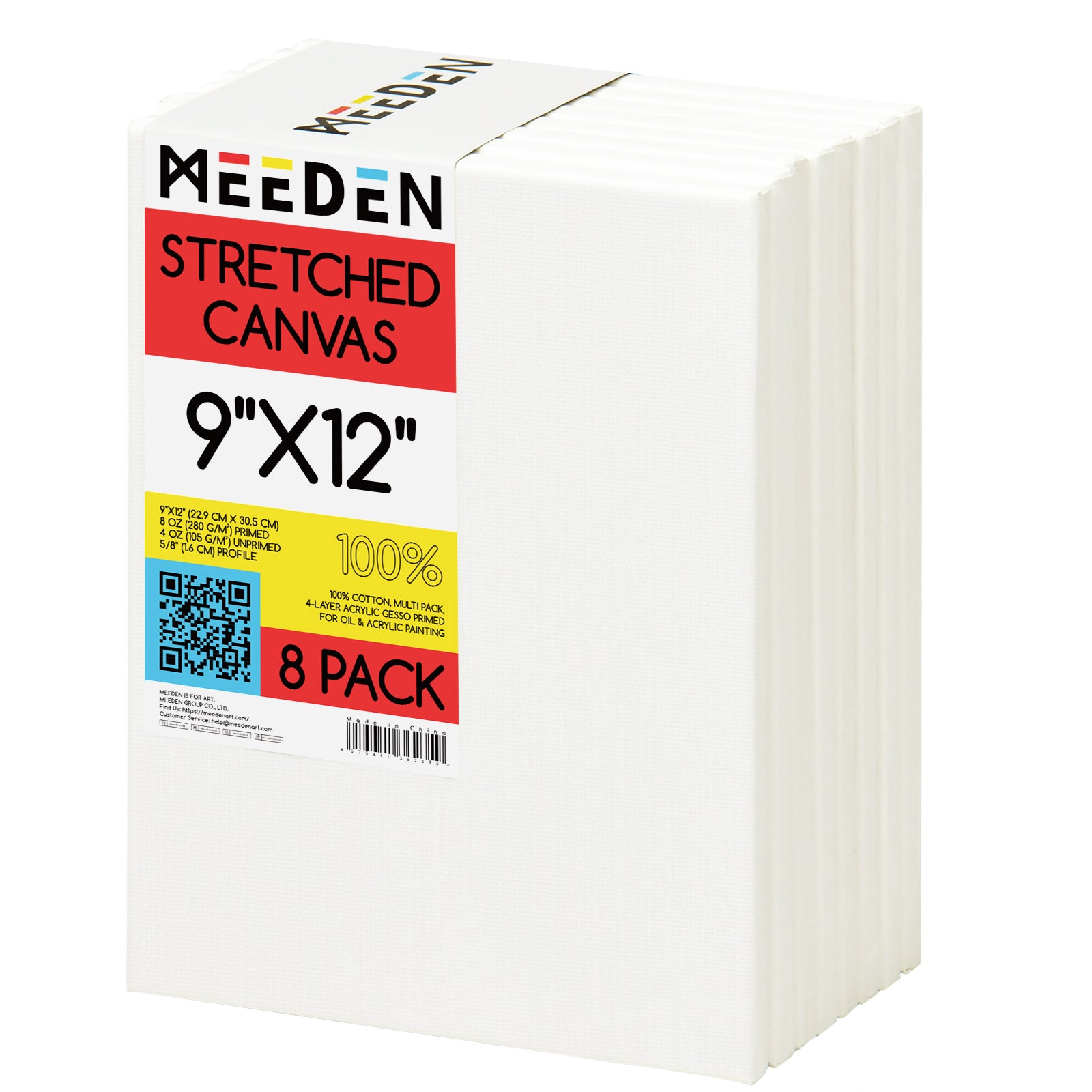 meeden-canvas-ch-ssis-entoil-coton-20x25-cm-lot-8 image 7