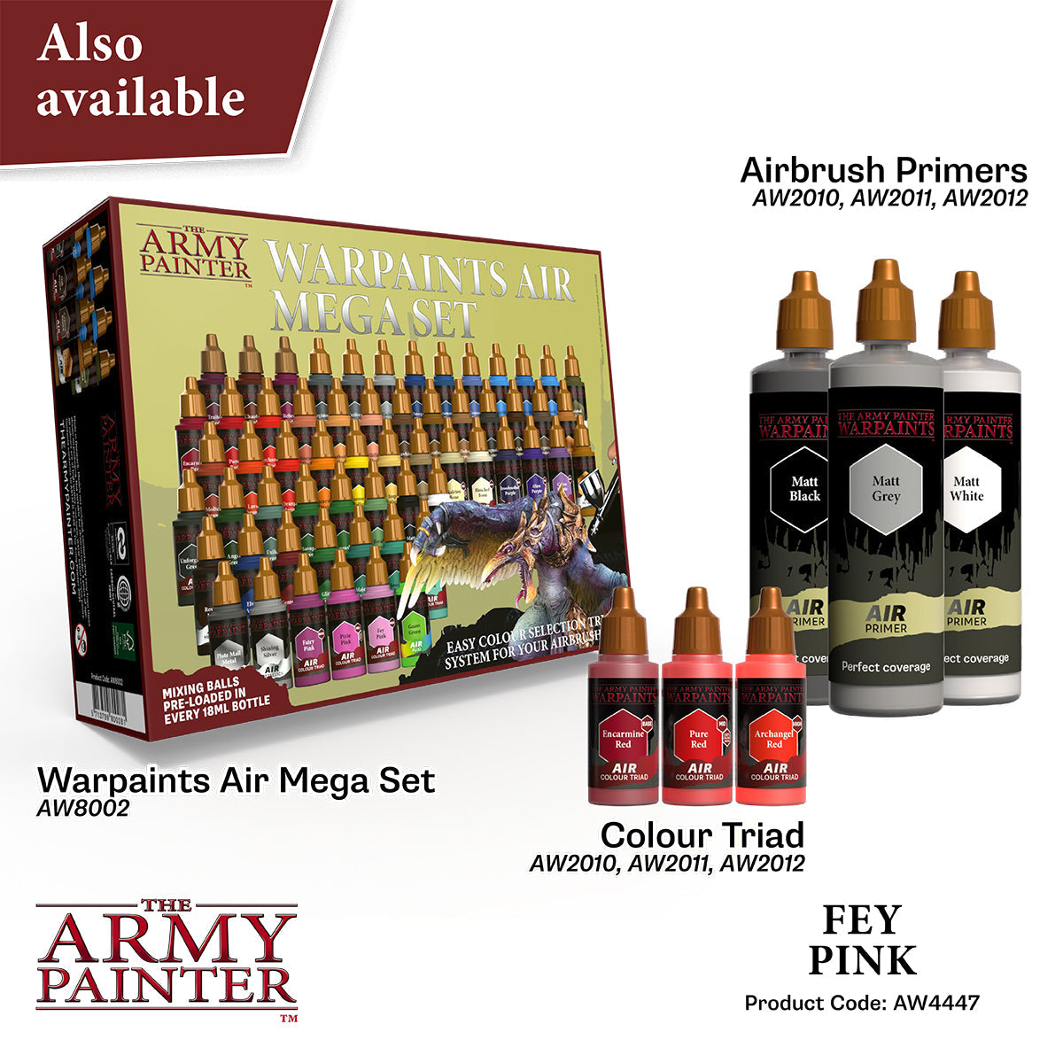 the-army-painter-warpaints-air-fey-pink-peinture-a-rographe-rose-18ml image 6