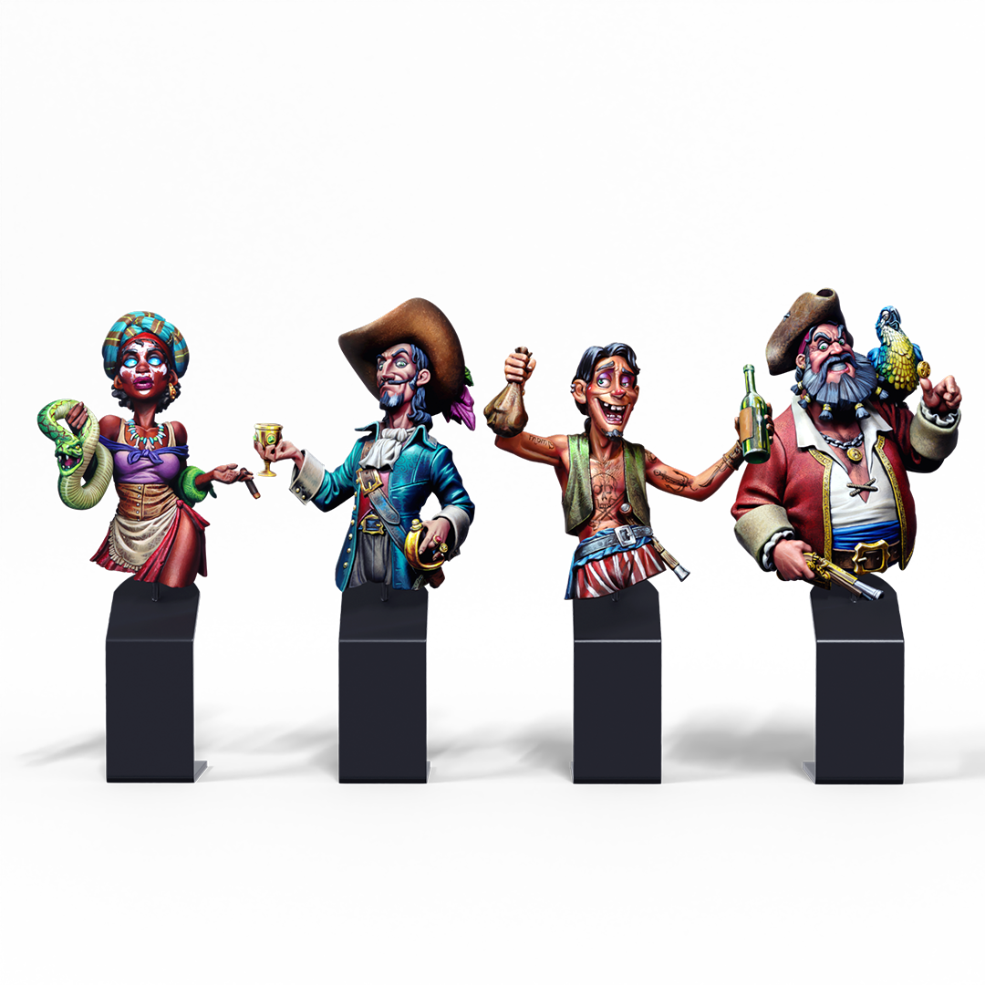 scale75-historix-pirates-pack-4-bustes-r-sine-1-12 image 1