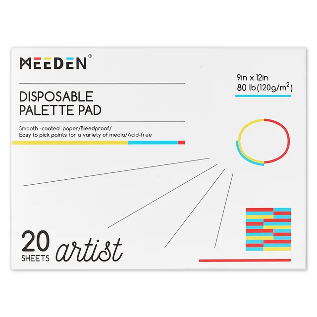 meeden-books-pads-papier-palette-9-x-12-20-feuilles image 1