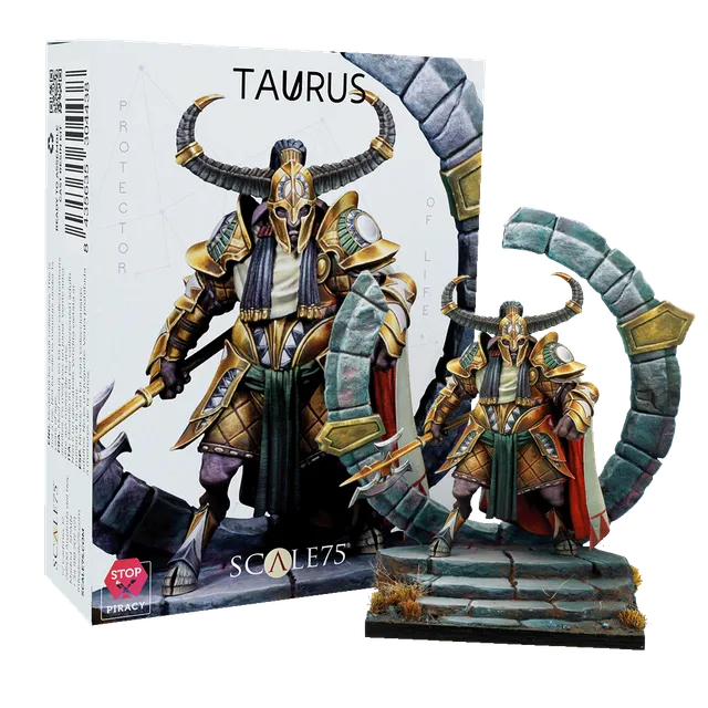 scale75-zodiac-mystic-signs-taurus-figurine-r-sine-non-peinte image 1