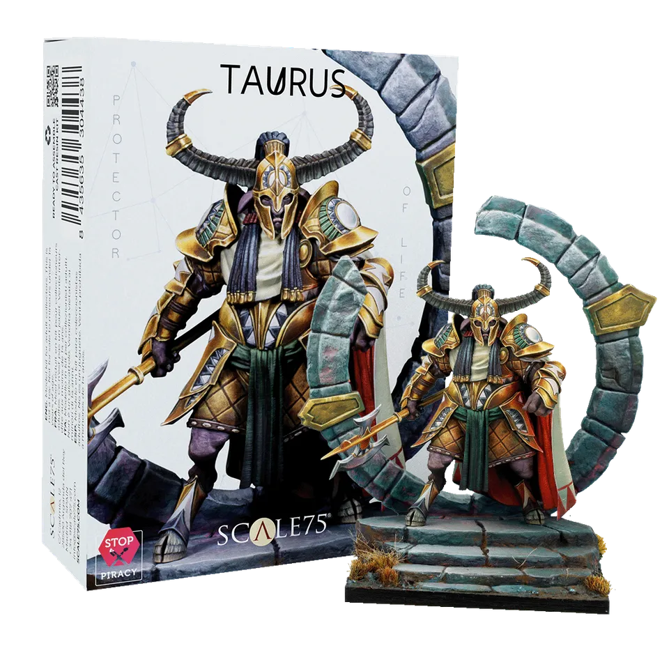 scale75-zodiac-mystic-signs-taurus-figurine-r-sine-non-peinte image 1