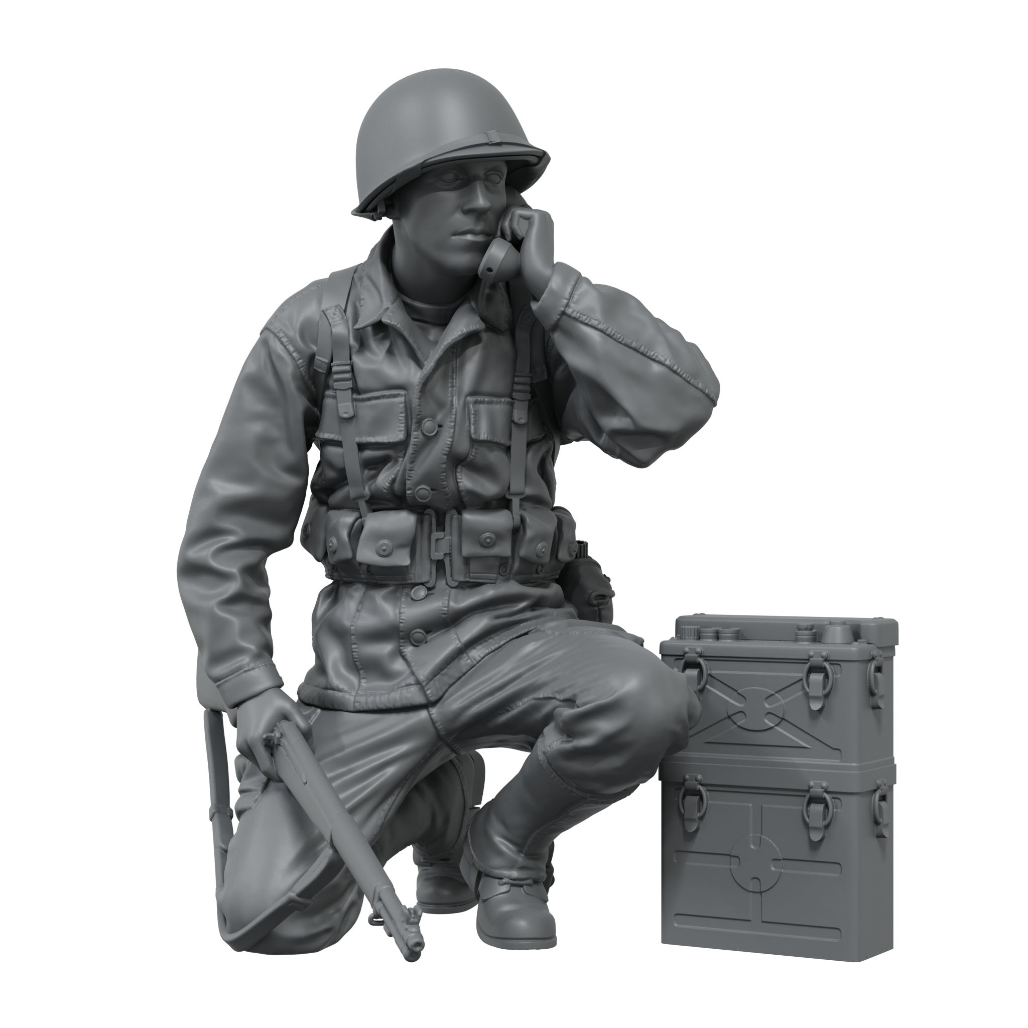 scale75-models-radio-operator-us-armored-figurine-1-35-non-peinte image 2