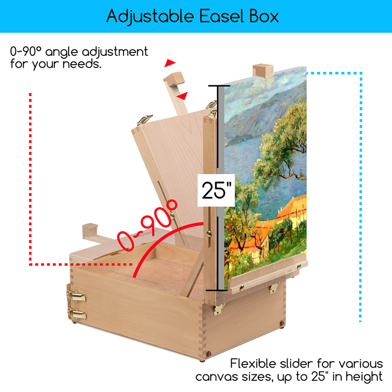 meeden-hbx-30-chevalet-de-table-coffret-bois image 5