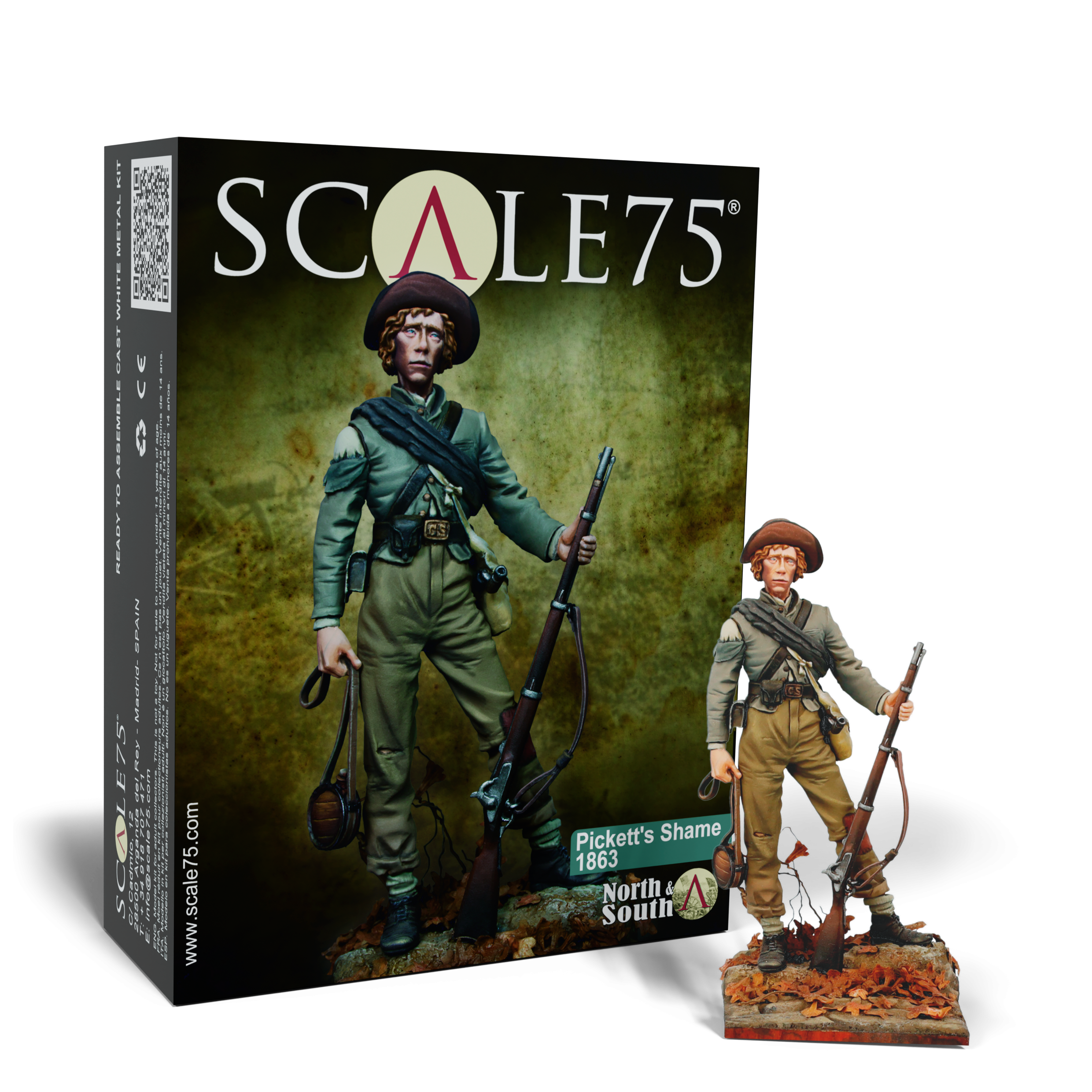 scale75-pickett-s-shame-1863-figurine-75mm-non-peinte image 1