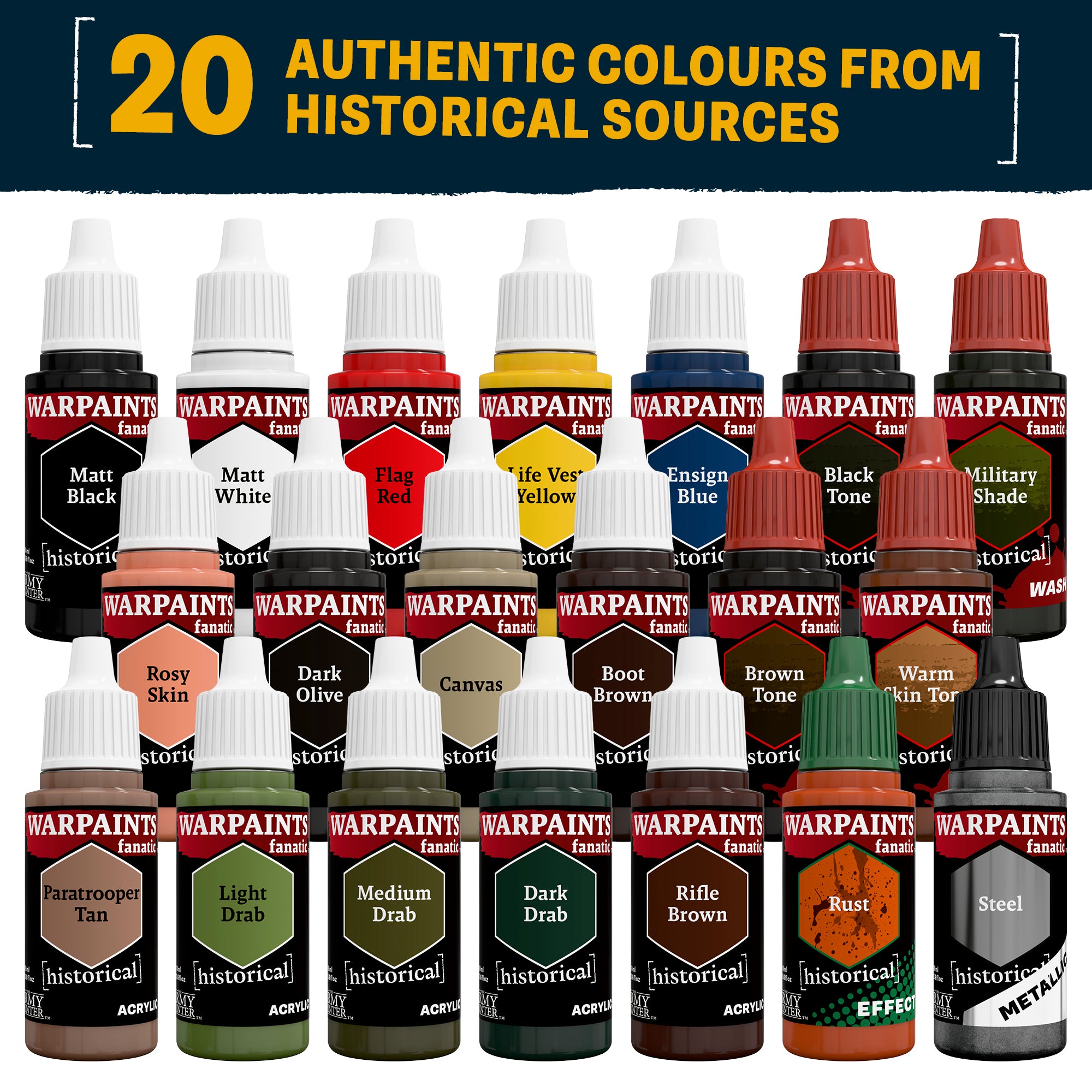 the-army-painter-warpaints-historical-wwii-american-set-peinture-10-pots image 2