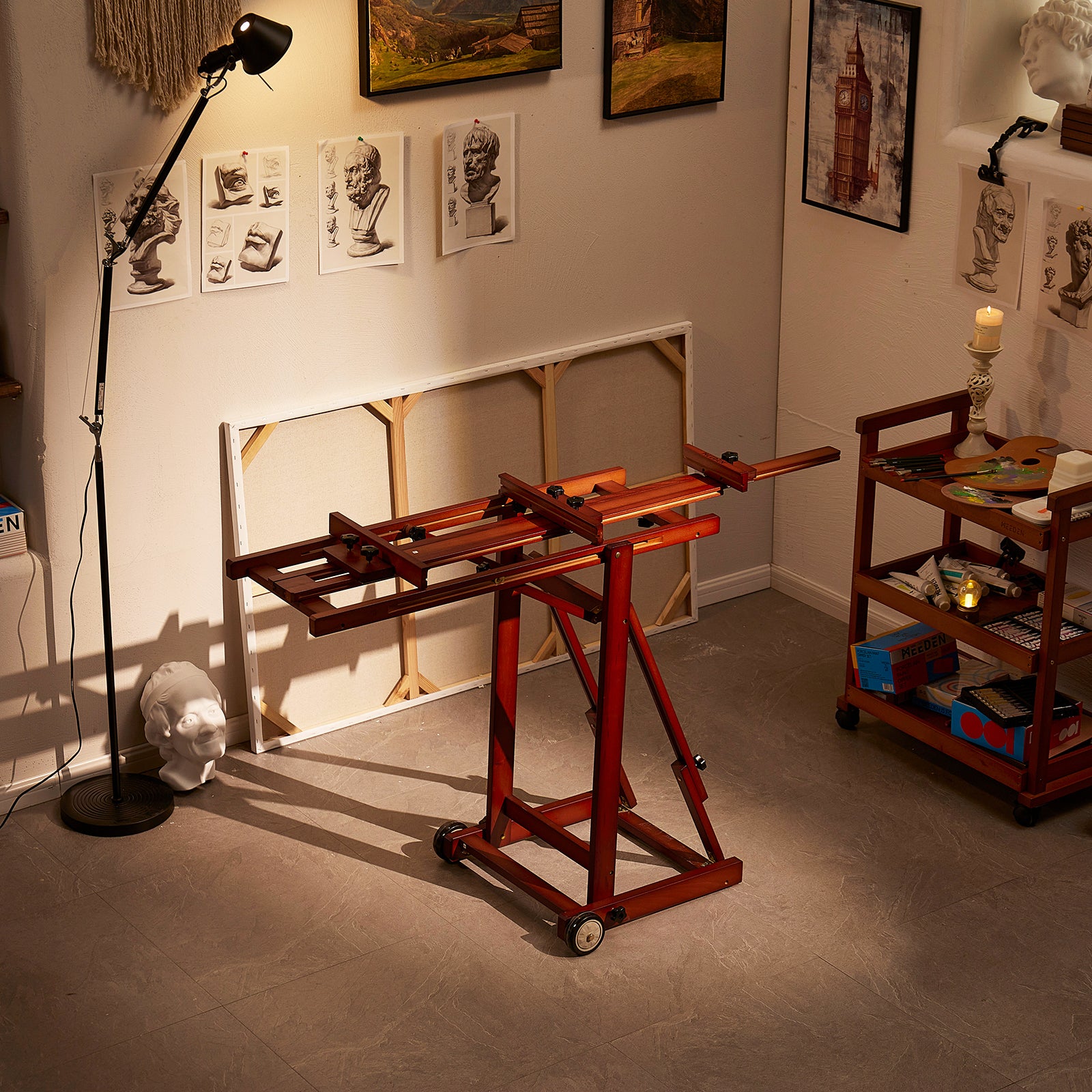meeden-floor-easels-chevalet-atelier-w14-noyer-fonc image 6