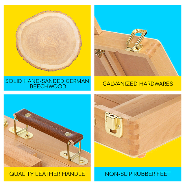 meeden-hbx-3-chevalet-de-table-bois-h-tre-coffret-rangement image 5