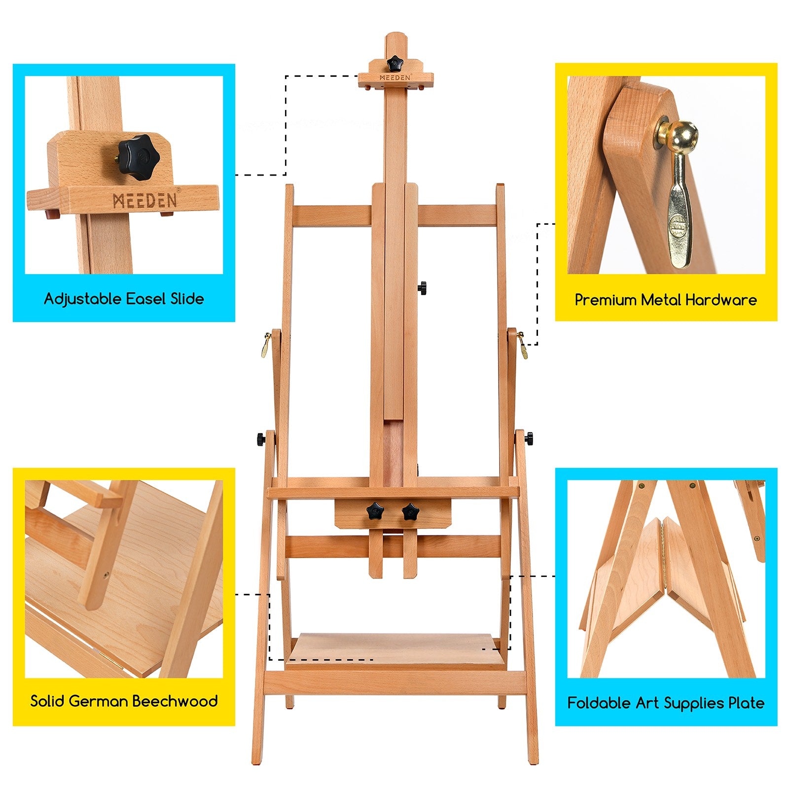 meeden-w10b-chevalet-atelier-h-tre-inclinable-150-cm image 5