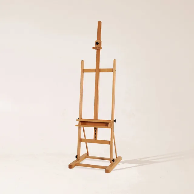 meeden-w02b-b-chevalet-d-atelier-bois-avec-plateau-rangement image 1