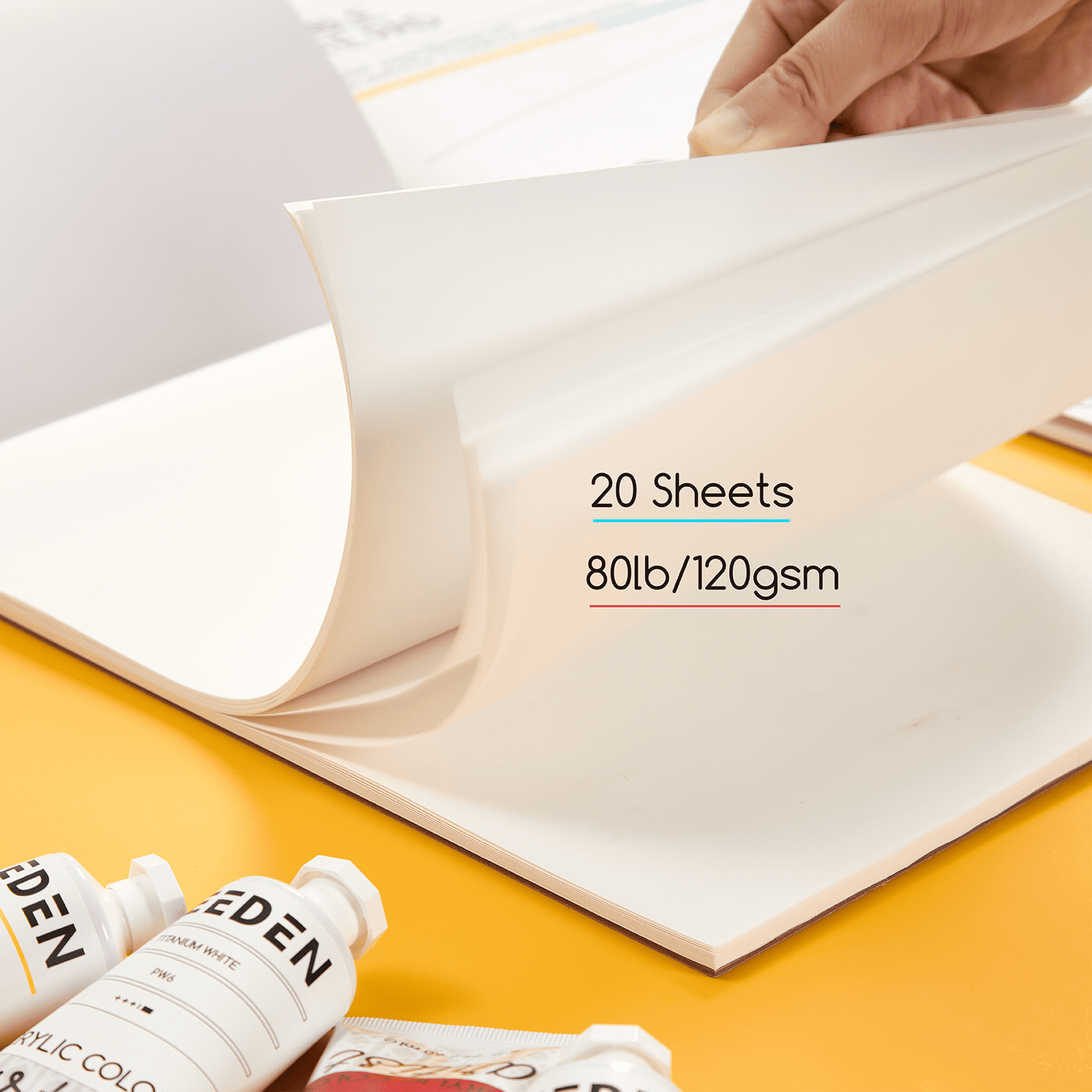 meeden-books-pads-papier-palette-9-x-12-20-feuilles image 2