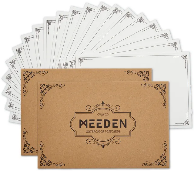 meeden-cartes-postales-aquarelle-coton-20-pi-ces-10x15 image 1