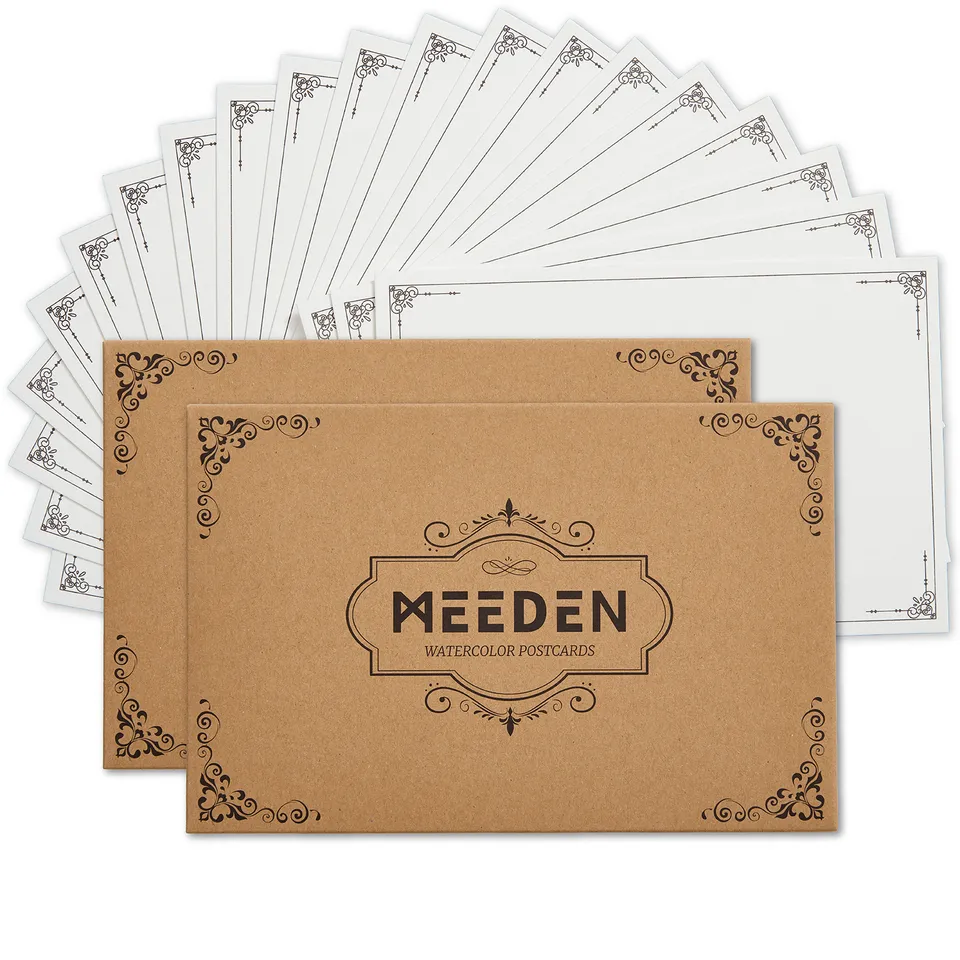 meeden-cartes-postales-aquarelle-coton-20-pi-ces-10x15 image 1