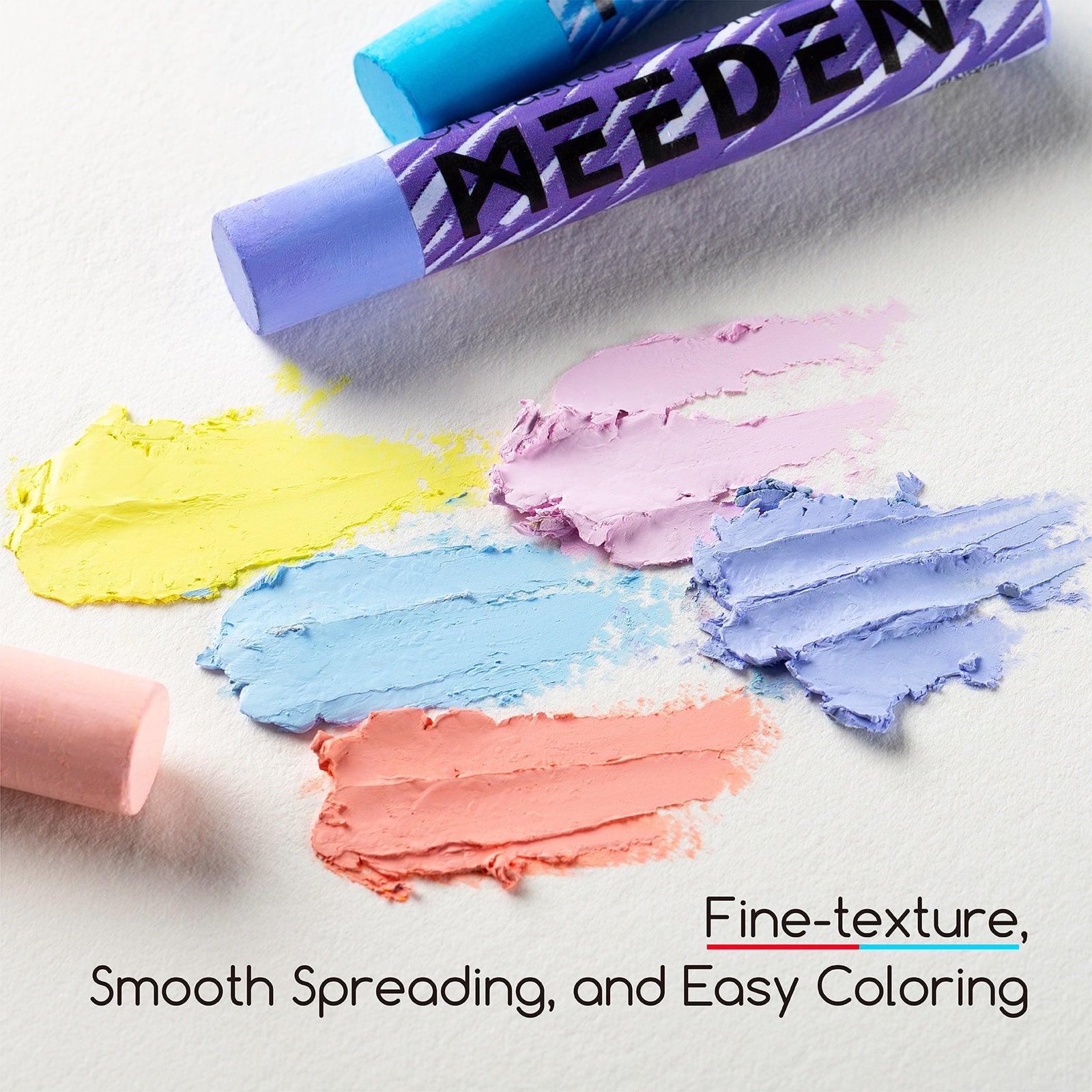 meeden-pastels-pastels-gras-72-couleurs-tendres-non-toxiques image 2