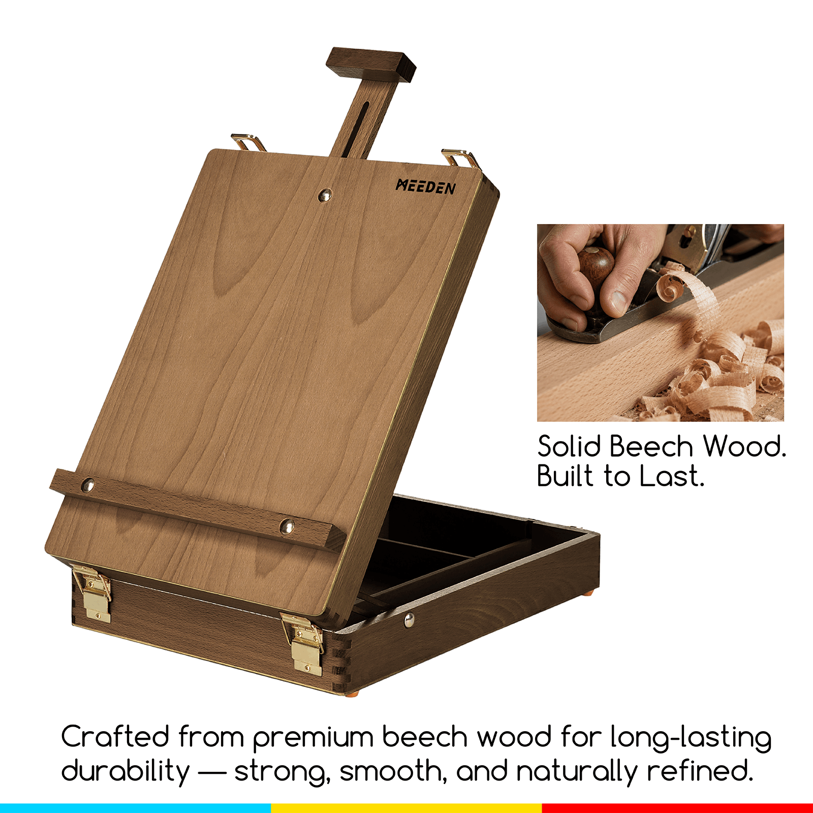 meeden-hbx-3-chevalet-de-table-h-tre-noyer-coffret image 4