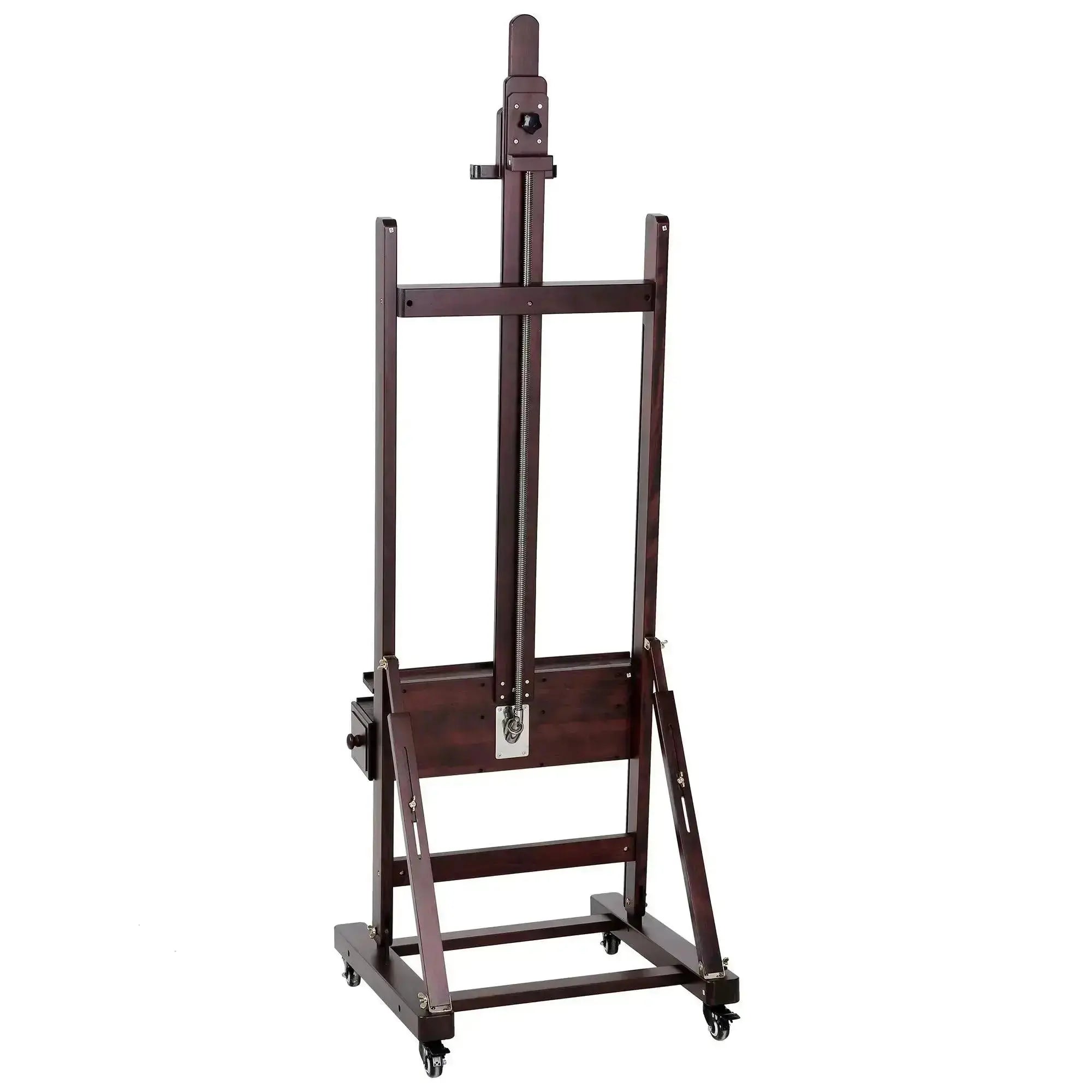 meeden-floor-easels-chevalet-manivelle-w15s-noyer-cerise image 7